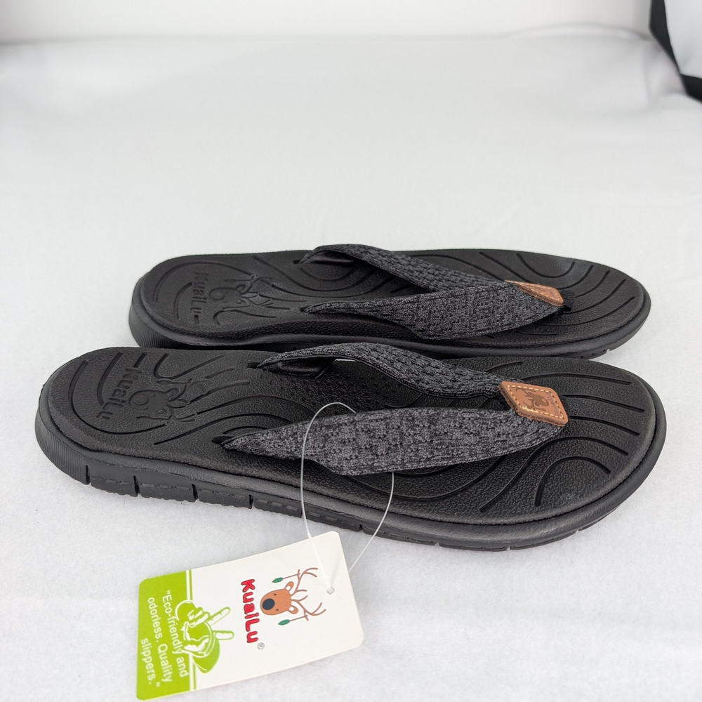 KuaiLu Women's Non-Slip Casual Flip Flop Thong Sandals Size 8 New